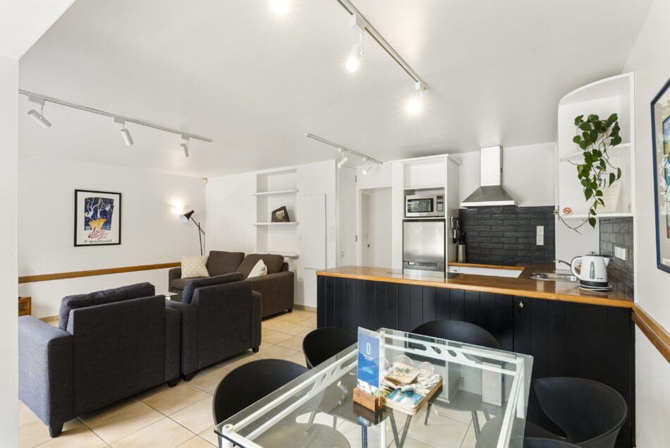 Living Area and Kitchen